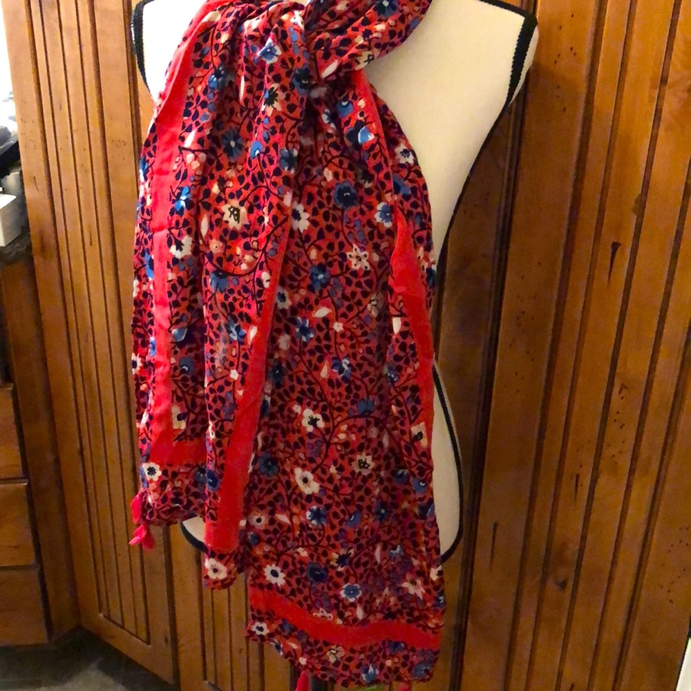 New! Kate Spade ♠️ scarf! Azalea pink floral
